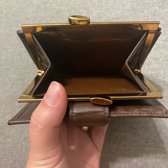 SOLD - Christian Dior Trotter Pattern Bifold Wallet Coin Purse Brown - Picture 4 of 6